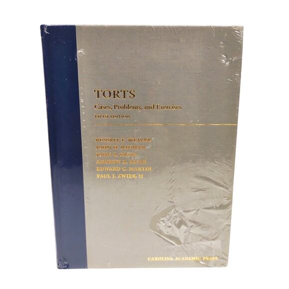 Torts : Cases, Problems, and Exercises Fifth Edition By Weaver Law Classroom HB - Picture 6 of 6